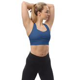 Deja Blue Longline sports bra